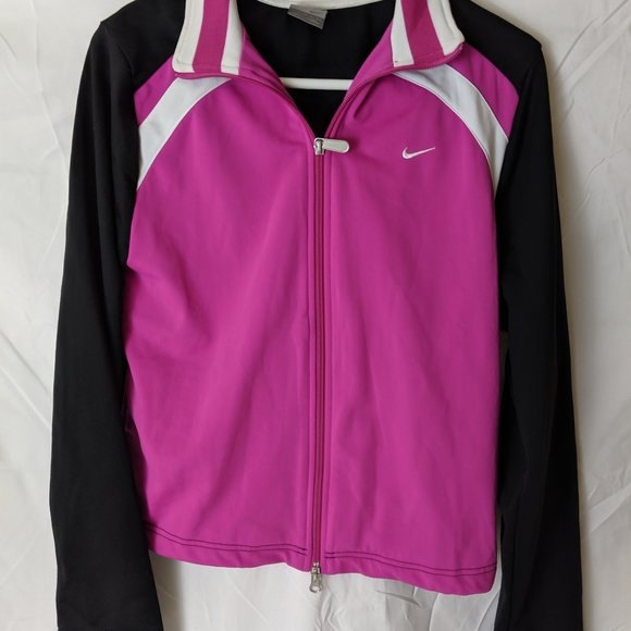nike pink and black jacket